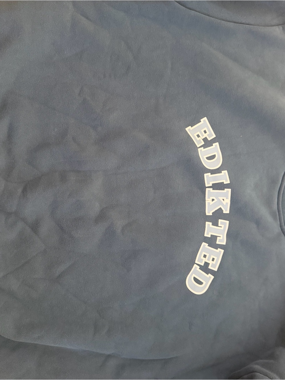 Edikted Blue Crewneck Sweatshirt - Picture 2 of 3